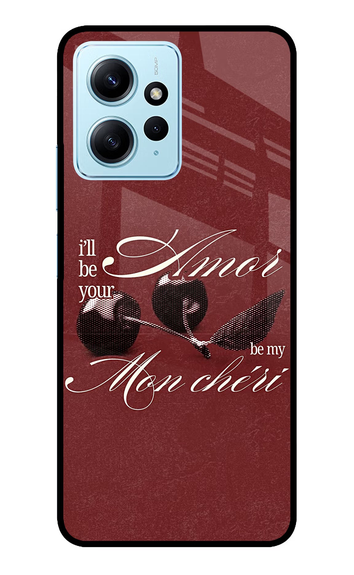 Velvet Cherry Redmi Note 12 4G Glass Case