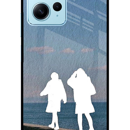 Coastal Dream Redmi Note 12 4G Glass Case Back Cover by Casekaro