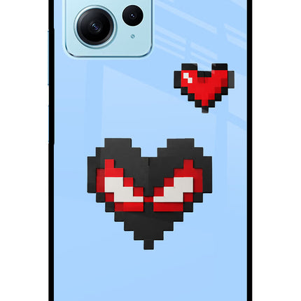 Peter Heart Redmi Note 12 4G Glass Case Back Cover by Casekaro