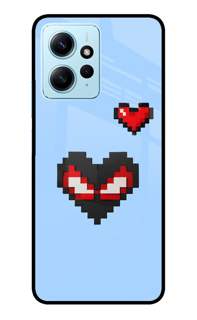 Peter Heart Redmi Note 12 4G Glass Case Back Cover by Casekaro
