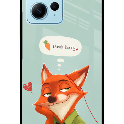 Nick Charm Redmi Note 12 4G Glass Case Back Cover by Casekaro