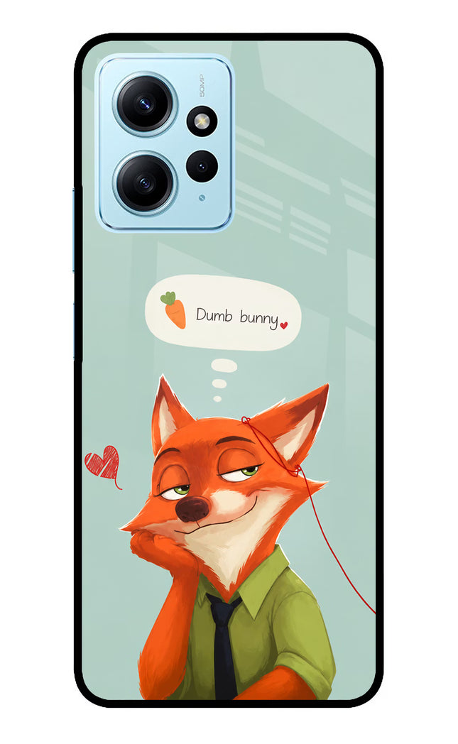 Nick Charm Redmi Note 12 4G Glass Case Back Cover by Casekaro