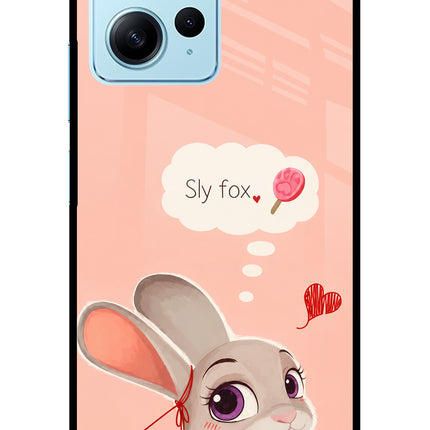 Judy Charm Redmi Note 12 4G Glass Case Back Cover by Casekaro