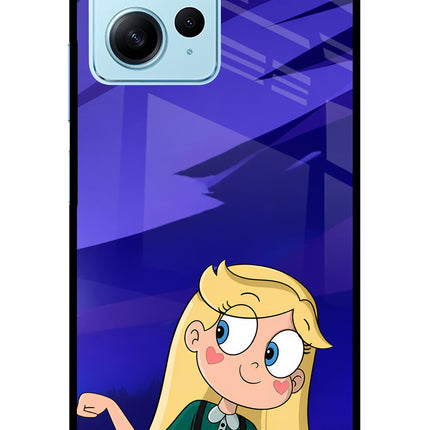 Star Glow Redmi Note 12 4G Glass Case Back Cover by Casekaro