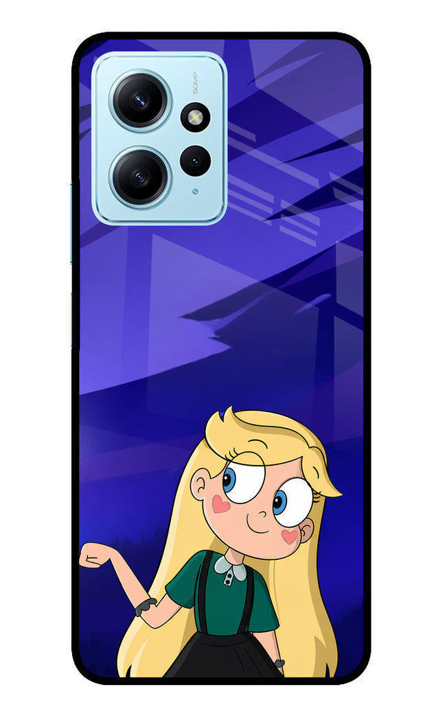 Star Glow Redmi Note 12 4G Glass Case Back Cover by Casekaro