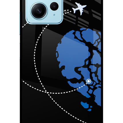 Love Orbit Redmi Note 12 4G Glass Case Back Cover by Casekaro