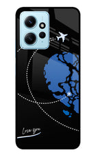 Love Orbit Redmi Note 12 4G Glass Case Back Cover by Casekaro