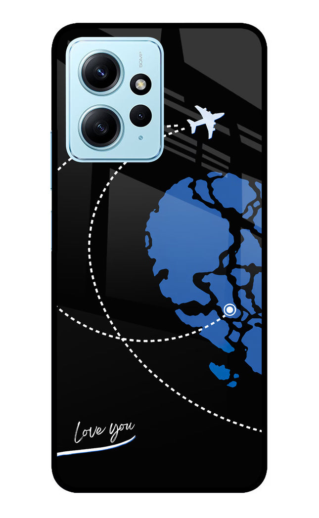 Love Orbit Redmi Note 12 4G Glass Case Back Cover by Casekaro