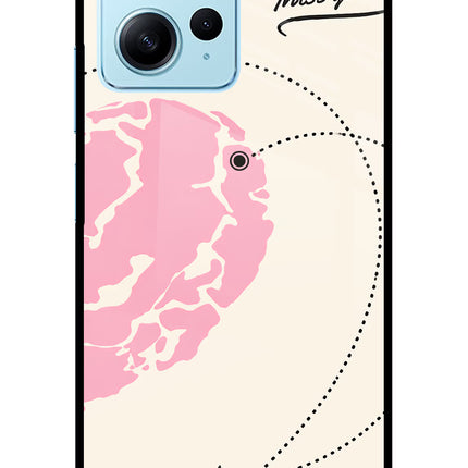 Miss Orbit Redmi Note 12 4G Glass Case Back Cover by Casekaro
