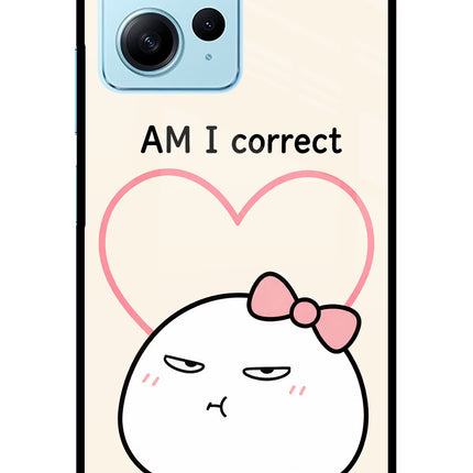 Always Right Redmi Note 12 4G Glass Case Back Cover by Casekaro