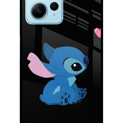 Stitch Crush Redmi Note 12 4G Glass Case Back Cover by Casekaro