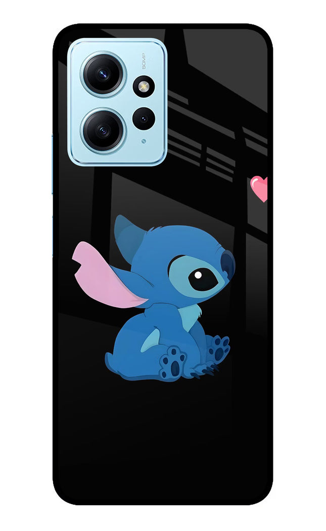 Stitch Crush Redmi Note 12 4G Glass Case Back Cover by Casekaro