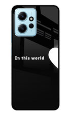 This World Redmi Note 12 4G Glass Case Back Cover by Casekaro