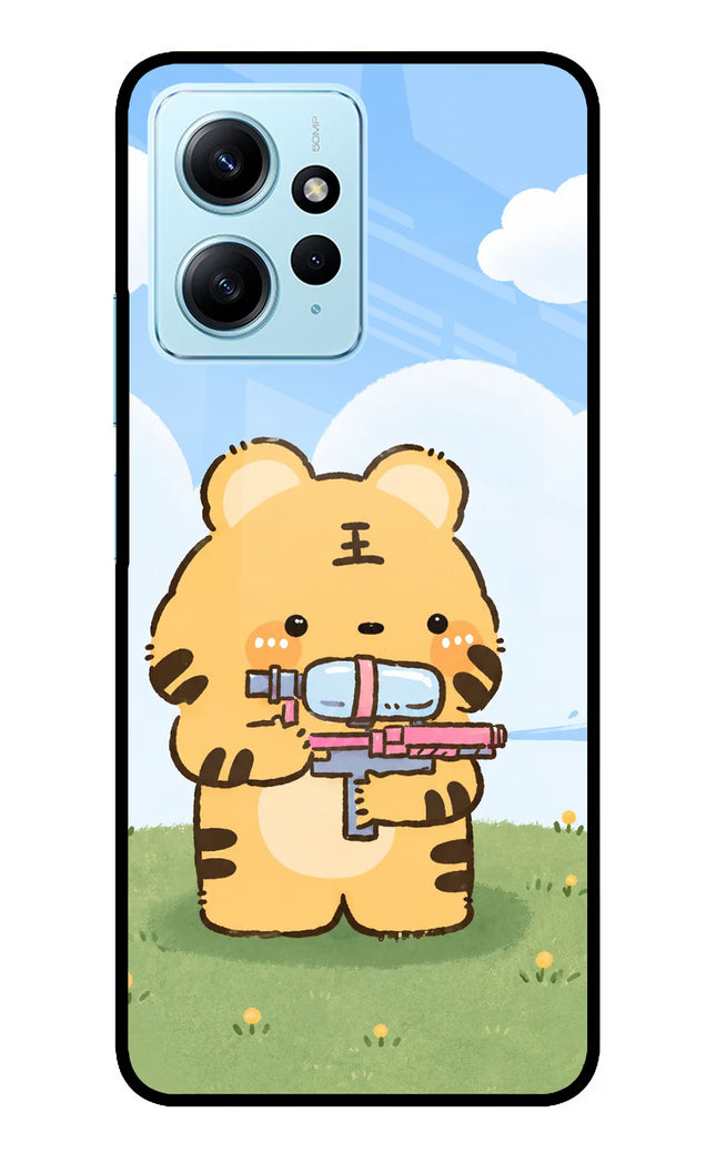 Tiger Treat Redmi Note 12 4G Glass Case