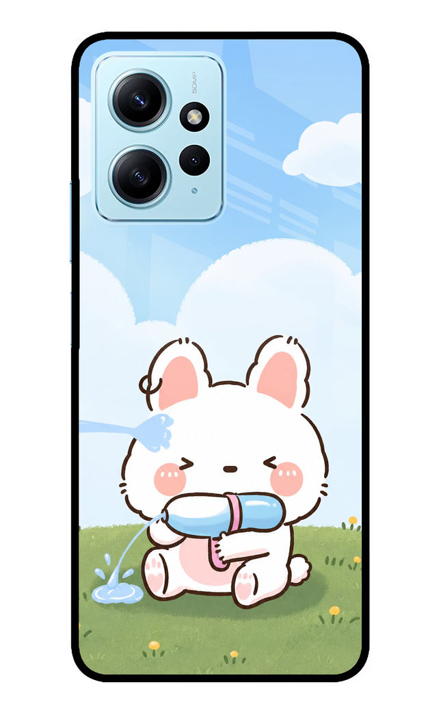 Bunny Treat Redmi Note 12 4G Glass Case Back Cover by Casekaro