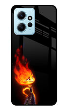 Ember Flame Redmi Note 12 4G Glass Case Back Cover by Casekaro
