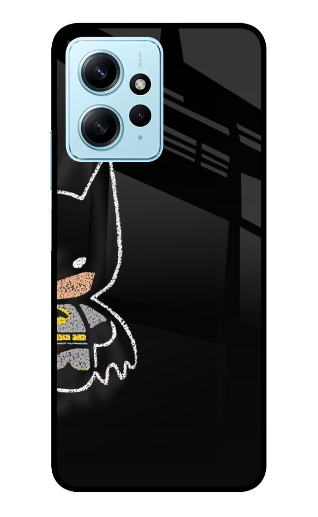 Bat Kitty Redmi Note 12 4G Glass Case Back Cover by Casekaro