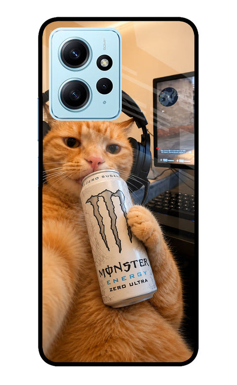 Gamer Cat Energy Redmi Note 12 4G Back Cover