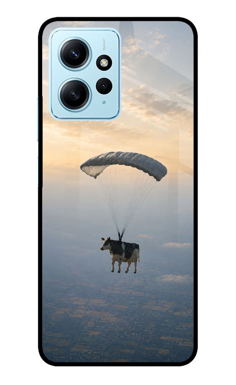 Skydiving Cow Redmi Note 12 4G Back Cover