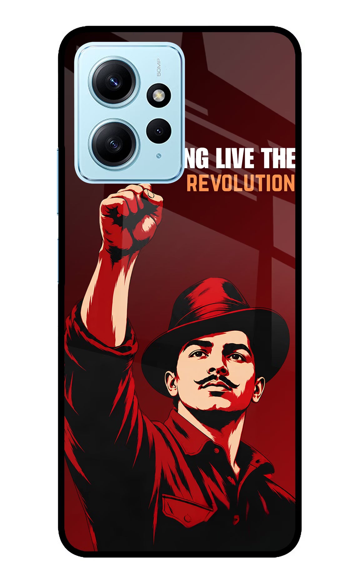 Bhagat Singh Revolution Redmi Note 12 4G Glass Case
