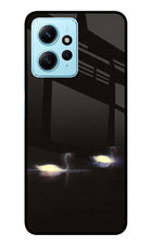 Silent Swans Redmi Note 12 4G Glass Case Back Cover by Casekaro