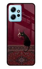 Midnight Cat Redmi Note 12 4G Glass Case