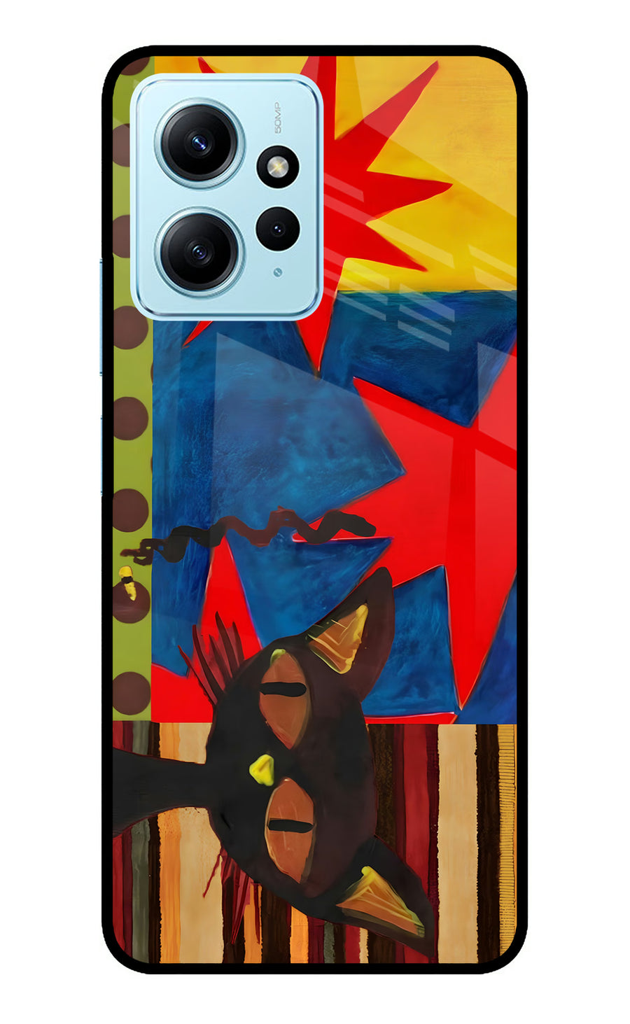 Pop Cat Redmi Note 12 4G Back Cover, Glass case