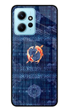 Koi Blue Redmi Note 12 4G Glass Case