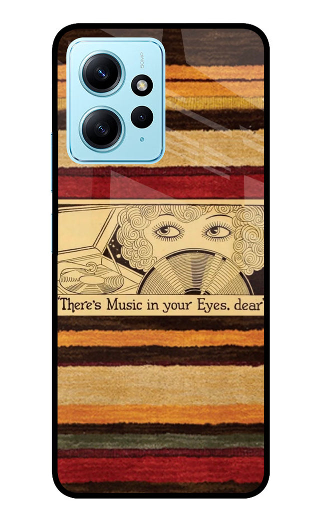 Vinyl Stripes Redmi Note 12 4G Glass Case