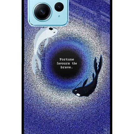 Dark Koi Redmi Note 12 4G Glass Case