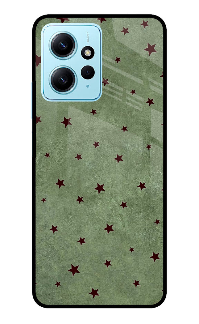 Green Stars Redmi Note 12 4G Glass Case