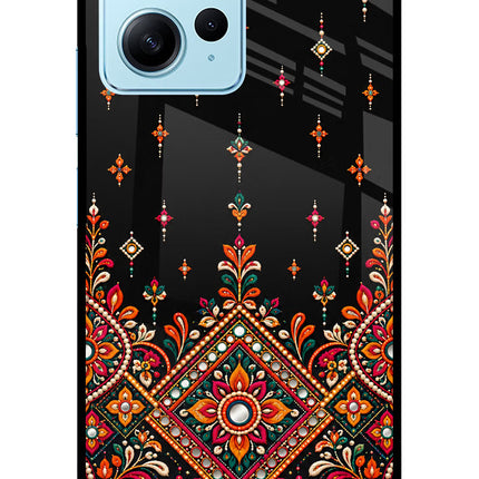 Noir Mehfil Redmi Note 12 4G Glass Case