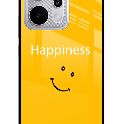 Happiness With Smiley Realme P4 Power 5G Glass Case Back Cover by Casekaro