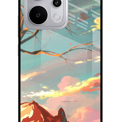 Scenery Realme P4 Power 5G Glass Case Back Cover by Casekaro
