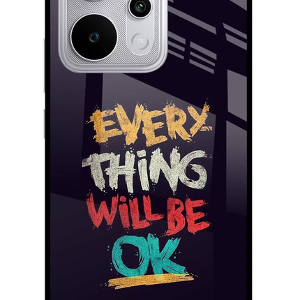 Everything Will Be Ok Realme P4 Power 5G Glass Case Back Cover by Casekaro