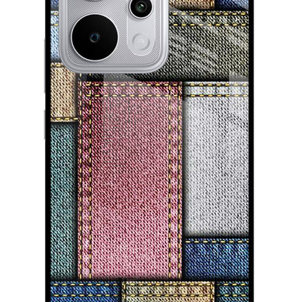 Multicolor Jeans Realme P4 Power 5G Glass Case Back Cover by Casekaro