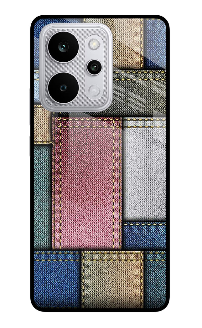 Multicolor Jeans Realme P4 Power 5G Glass Case Back Cover by Casekaro
