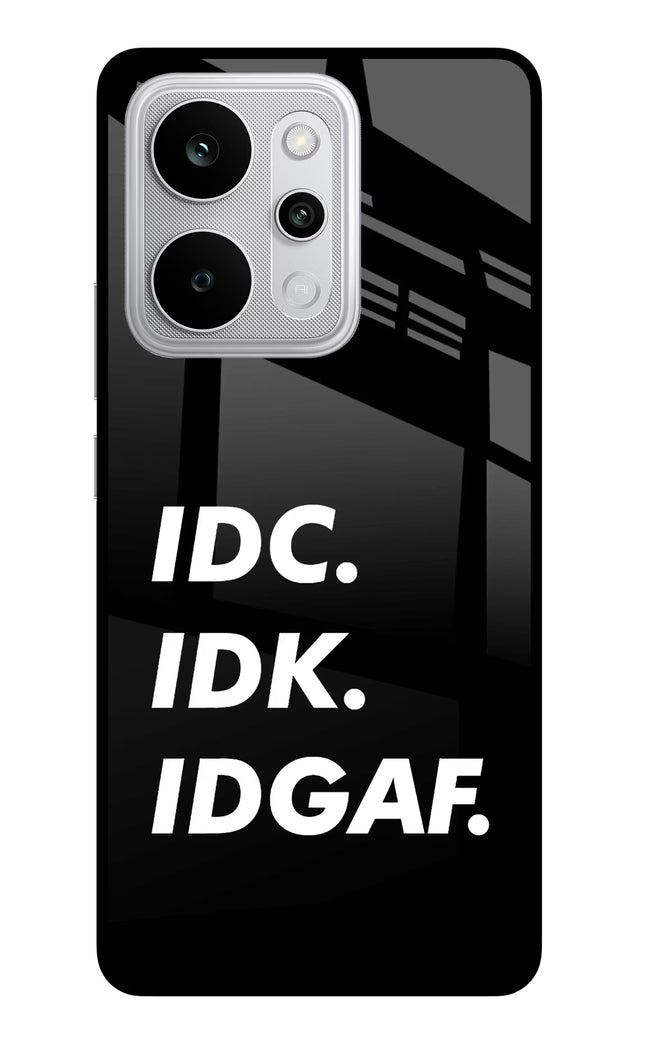Idc Idk Idgaf Realme P4 Power 5G Glass Case Back Cover by Casekaro
