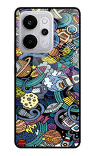 Space Abstract Realme P4 Power 5G Glass Case Back Cover by Casekaro