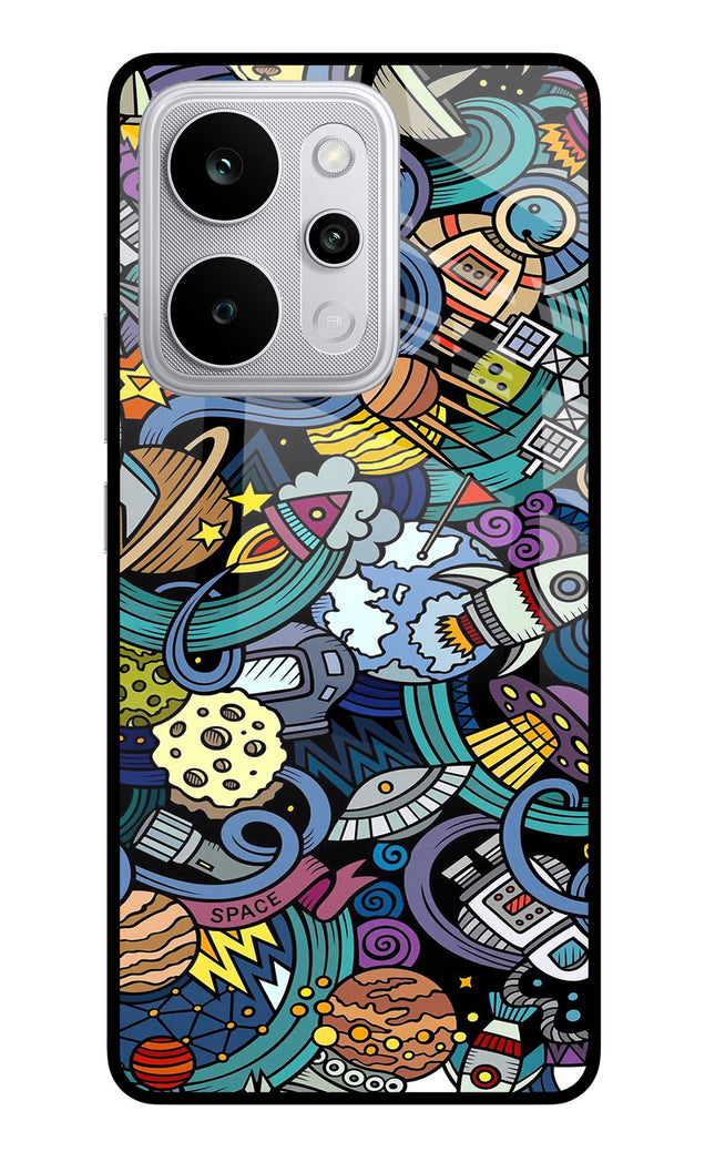 Space Abstract Realme P4 Power 5G Glass Case Back Cover by Casekaro
