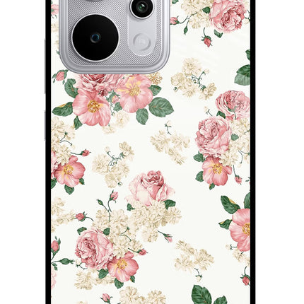 Flowers Realme P4 Power 5G Glass Case Back Cover by Casekaro