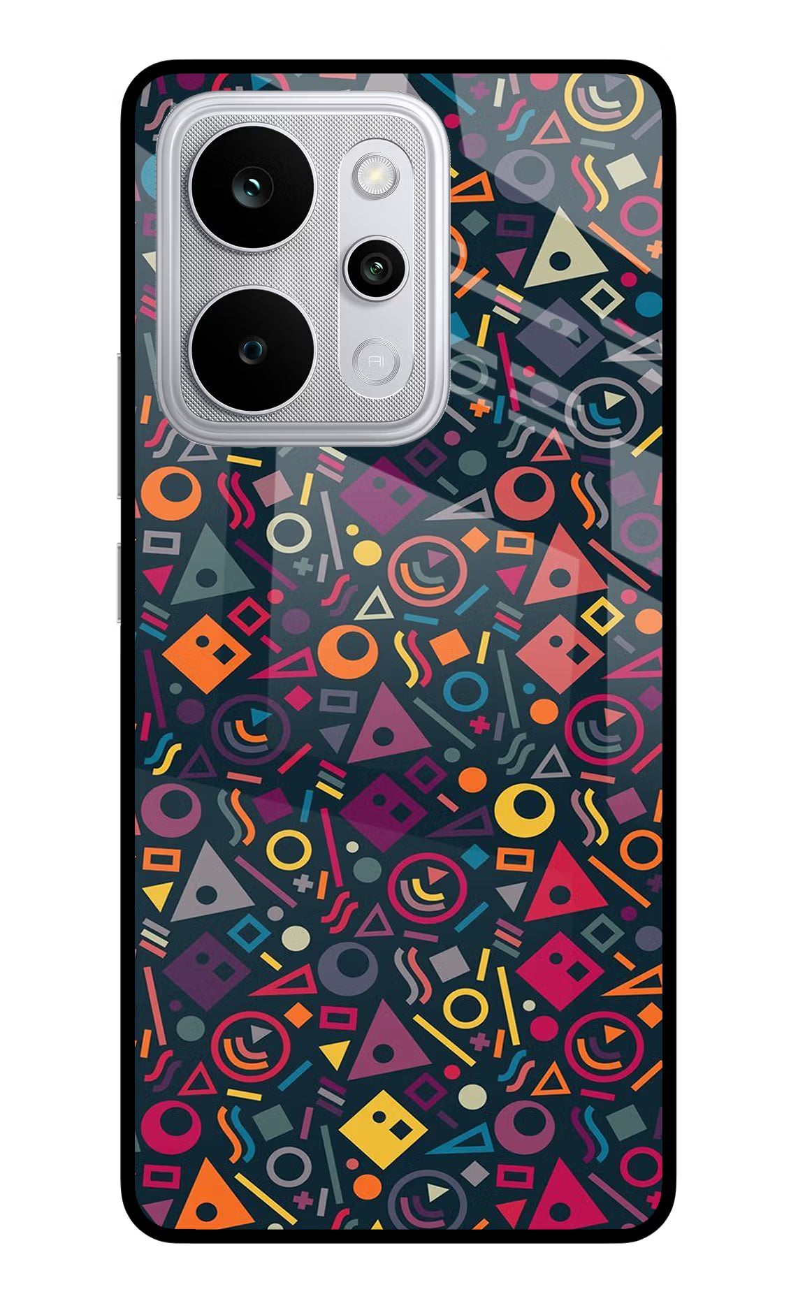 Geometric Abstract Realme P4 Power 5G Glass Case