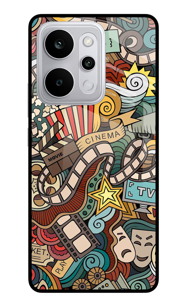 Cinema Abstract Realme P4 Power 5G Glass Case Back Cover by Casekaro