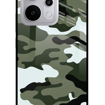 Camouflage Realme P4 Power 5G Glass Case Back Cover by Casekaro