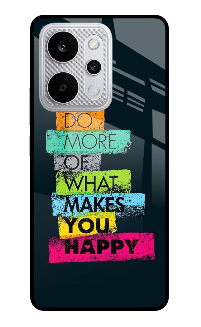Do More Of What Makes You Happy Realme P4 Power 5G Glass Case Back Cover by Casekaro