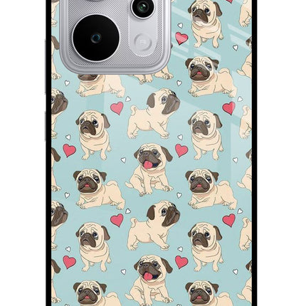 Pug Dog Realme P4 Power 5G Glass Case Back Cover by Casekaro