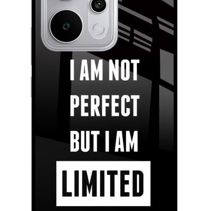 I Am Not Perfect But I Am Limited Edition Realme P4 Power 5G Glass Case Back Cover by Casekaro