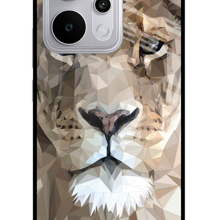 Lion Art Realme P4 Power 5G Glass Case Back Cover by Casekaro