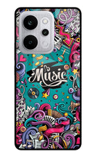 Music Graffiti Realme P4 Power 5G Glass Case Back Cover by Casekaro