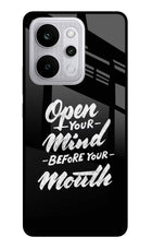 Open Your Mind Before Your Mouth Realme P4 Power 5G Glass Case Back Cover by Casekaro